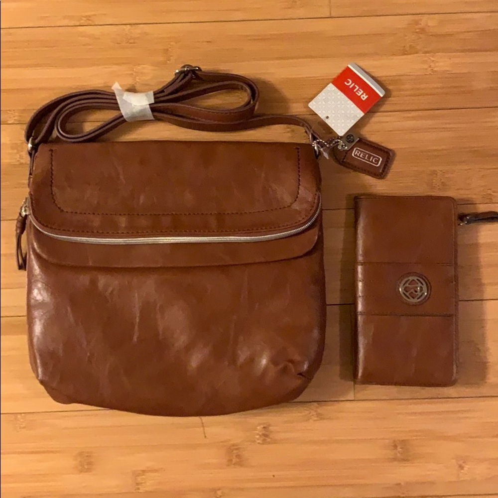 Relic Brown Cora Crossbody Bag and Wallet (NWT)